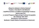Harmonogram zajęć dla uczniów w ramach projektu "Wsparcie edukacji w Gminie Kowiesy" na okres od 1 kwietnia 2026 r. do 26 czerwca 2026 r.