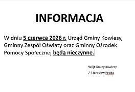 Informacja - 5 czerwca 2026